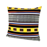 Housse de coussin Africa à bande multicolore