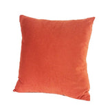 Housse de coussin camaïeu orange motifs coraux