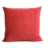 Housse de coussin Africa à liane nœud rouge et jaune sur fond triangulaire noir et blanc