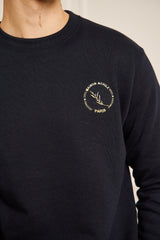 SWEAT BLEU MARINE CLASSIQUE PETIT LOGO