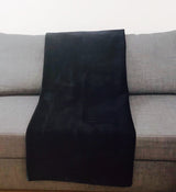 Plaid Africa fleurs de mariage mauve et jaune