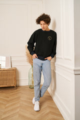 SWEAT EPAIS NOIR PETIT LOGO