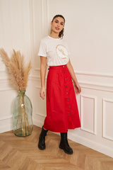 Jupe longue denim Abigaïl