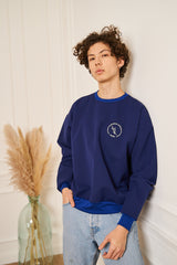 SWEAT EPAIS BLEU MARINE PETIT LOGO