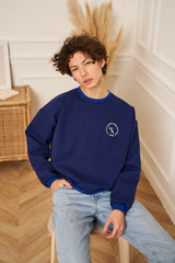 SWEAT EPAIS BLEU MARINE PETIT LOGO