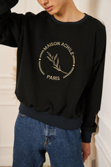 SWEAT EPAIS NOIR GROS LOGO