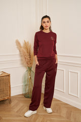 Ensemble de jogging Mélinda bordeaux