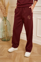 Pantalon de jogging bordeaux