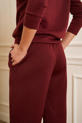 Pantalon de jogging bordeaux
