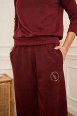 Pantalon de jogging bordeaux