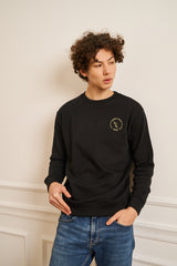 SWEAT NOIR CLASSIQUE PETIT LOGO HOMME