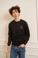 SWEAT BLEU MARINE CLASSIQUE PETIT LOGO