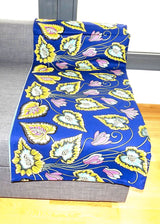 Plaid Africa bleu fleurie
