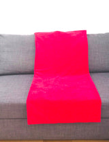 Plaid Africa lanterne rouge et jaune sur fond vert