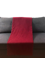 Plaid Africa torsade jaune et bordeaux