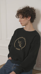 SWEAT EPAIS NOIR GROS LOGO