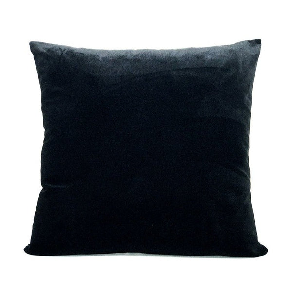 Housse de coussin Face blanc “Qui fume”