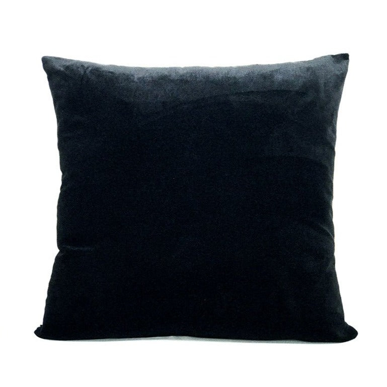 Housse de coussin losange graphique noir et blanc