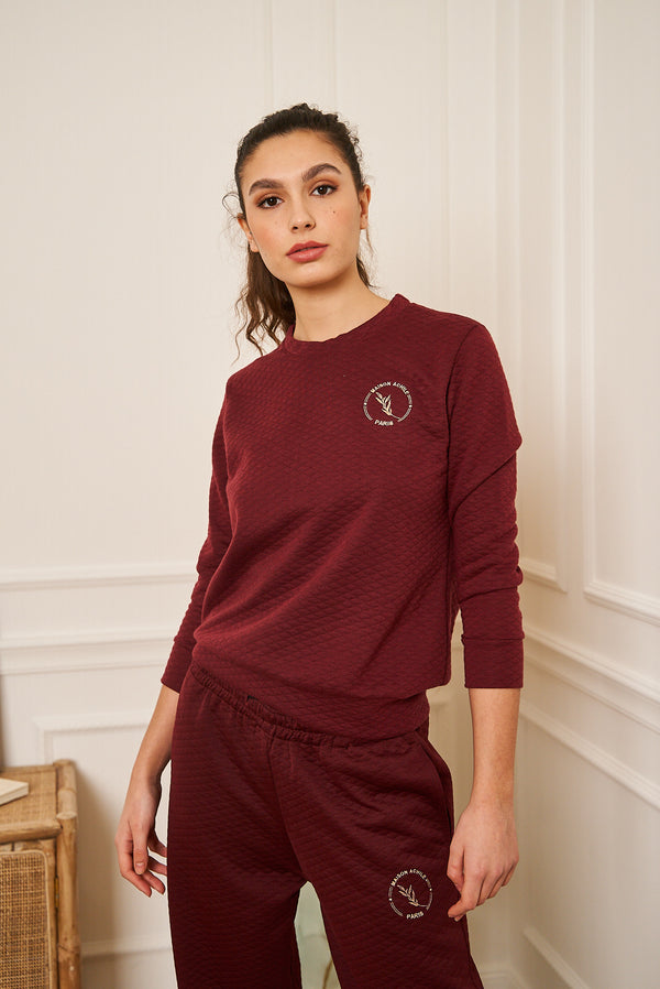 Ensemble de jogging Mélinda bordeaux
