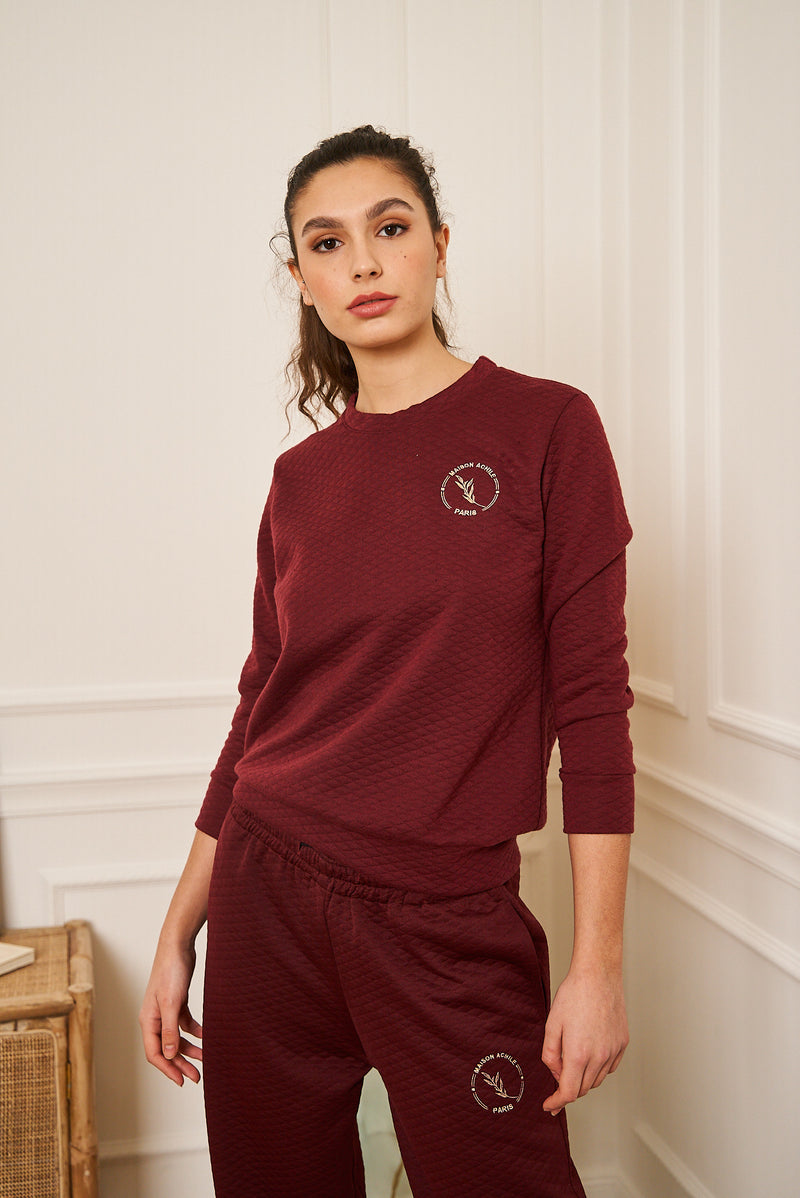 Ensemble de jogging Mélinda bordeaux