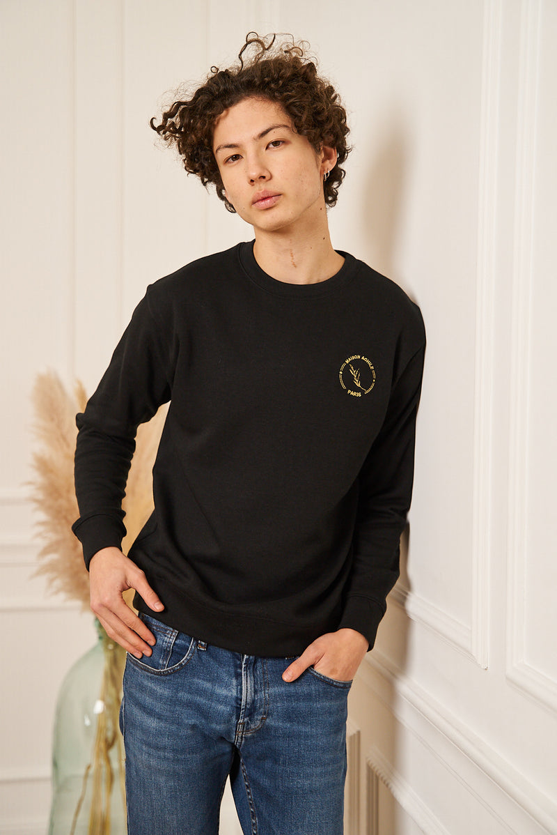 SWEAT BLEU MARINE CLASSIQUE PETIT LOGO