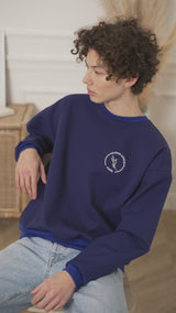 SWEAT EPAIS BLEU MARINE PETIT LOGO